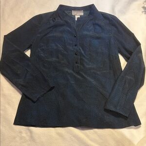 BETH Brand Silky LS print Blouse